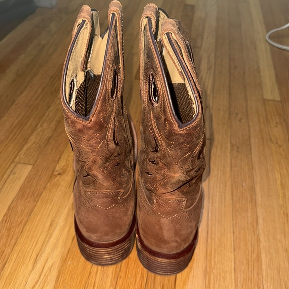 Mens cowboy boots size 12, full grain leather - Picture 6 of 9